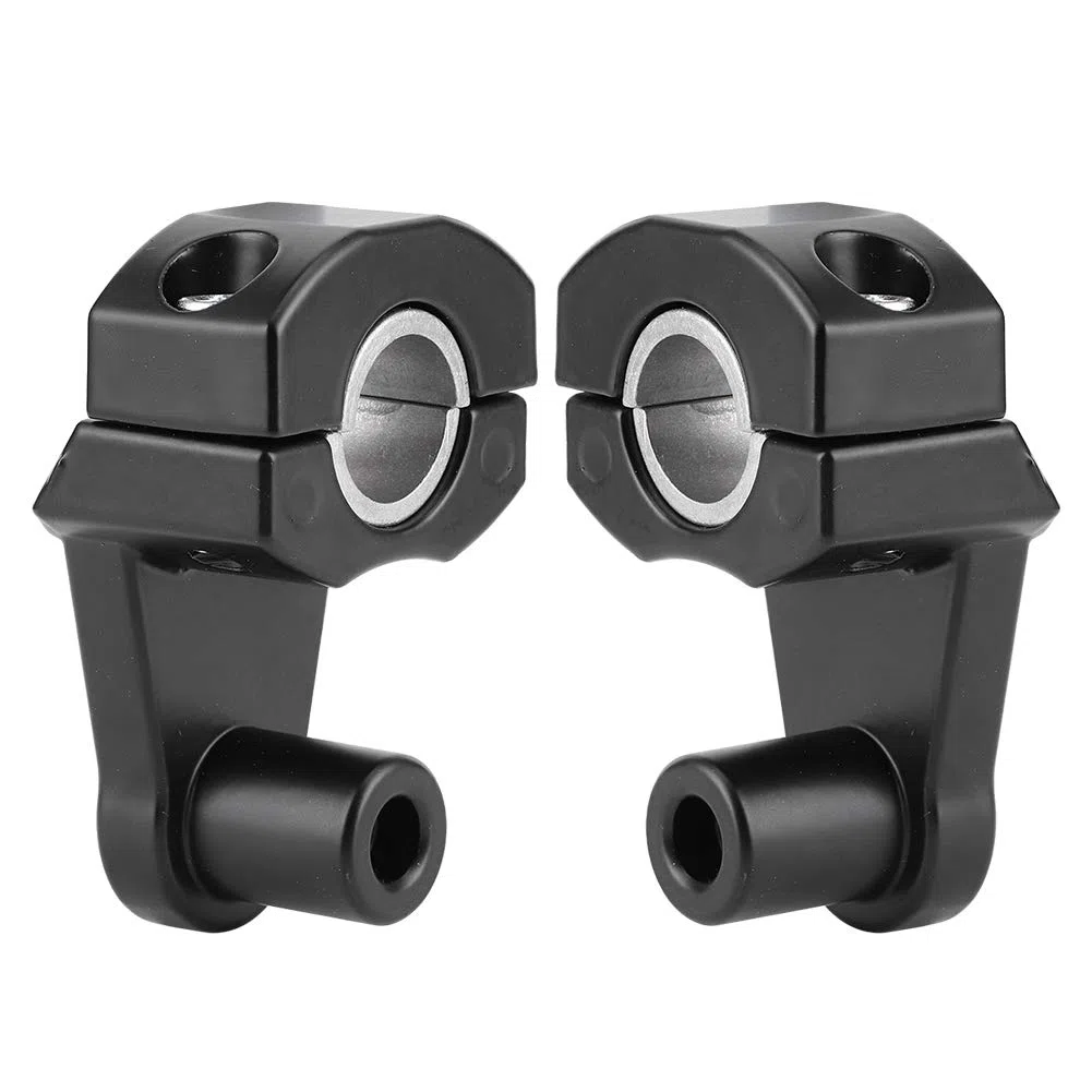 Elevadores de manillar de motocicleta, 2 uds 22 mm / 28 mm abrazadera de soporte elevador de manillar de motocicleta pivotante universal aluminio CNC