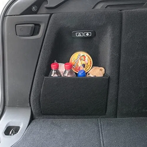 2Pcs Tablero Divisor Lateral Del Organizador Del Maletero Trasero Del Coche para X3 G01 2017 2018 2019 2020, Bolsas para Maletero del Coche, Fácil Instalación
