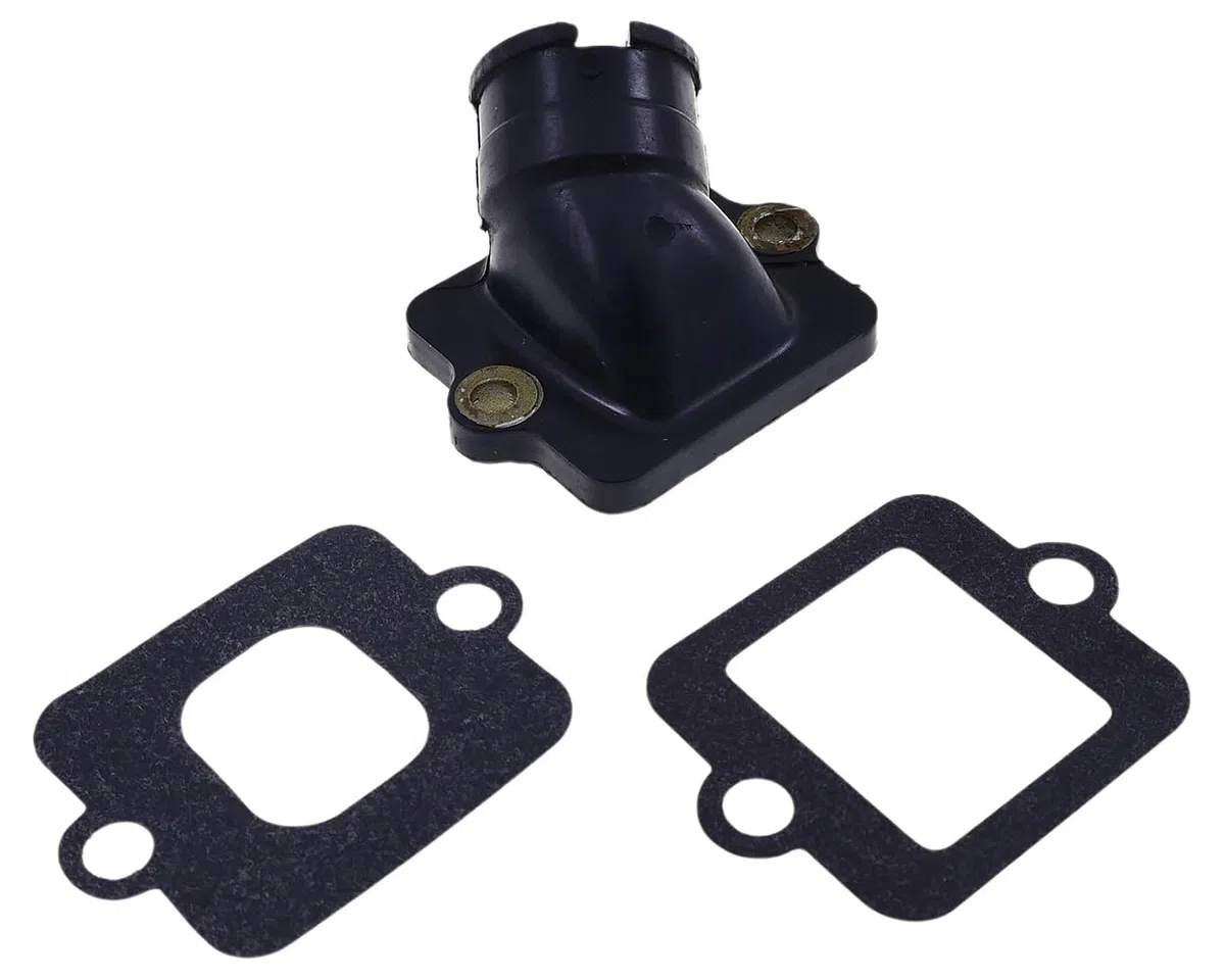 2EXTREME tobera admisión + junta estándar compatible con Piaggio 50ccm 2T – NRG, TPH, Zip, Gilera Runner, Ice, Aprilia SR50 – 21 mm paso, 23 mm conexión
