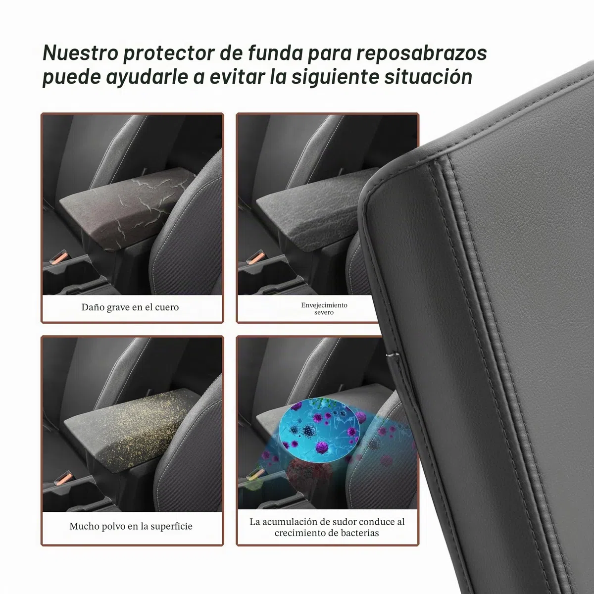 SKTU Funda de Reposabrazos compatible con Dacia Duster 2024 2025 Funda protectora reposabrazos central
