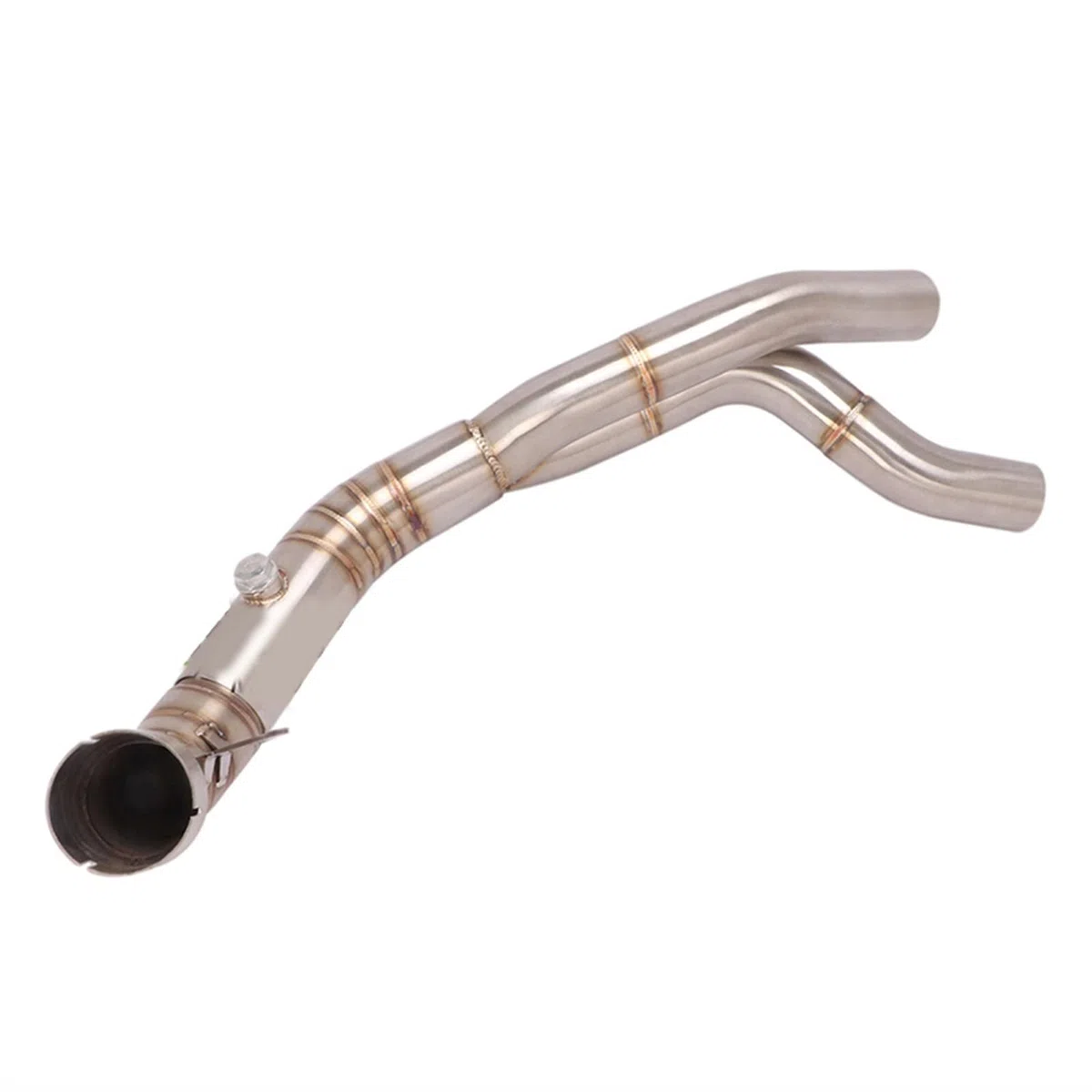 Catalizador De Tubería De Enlace Medio Modificado para Escape De Motocicleta, Eliminador De Tubería, Deslizamiento Mejorado para Y&amaha YZF R1 2007 2008 Accesorios