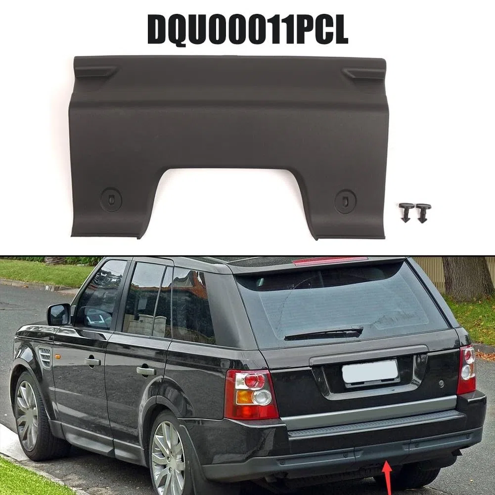 Feegow Cubierta de ojo de remolque trasero para Range para Rover Sport 2005-2009, pieza de repuesto de tapa de gancho de remolque ABS negro DQU00011PCL, accesorio de marco de carrocería de instalación