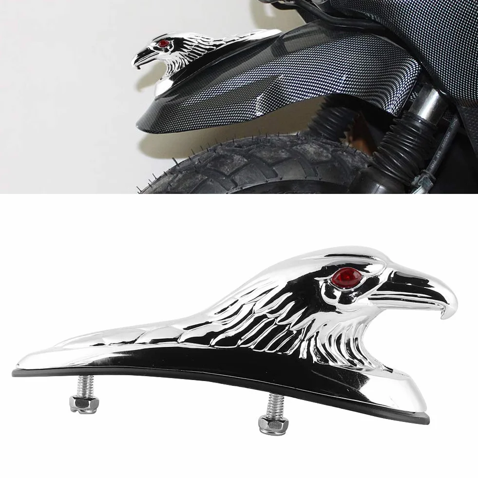 EBTOOLS para águila guardabarros delantero cabeza de águila motocicleta guardabarros delantero tapa cabeza águila universal guardabarros delantero motocicleta decoración adorno cabeza águila estatua