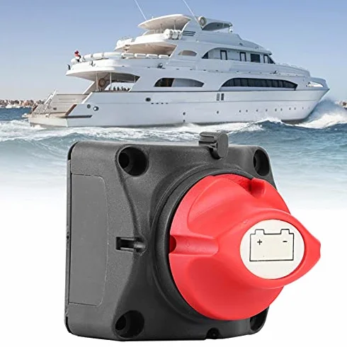 Fydun Interruptor De Batería 12V 600A Impermeable Aislador De Energía De Batería Interruptor De Desconexión Principal De Corte De Dos Niveles Para RV Yacht Boat Car