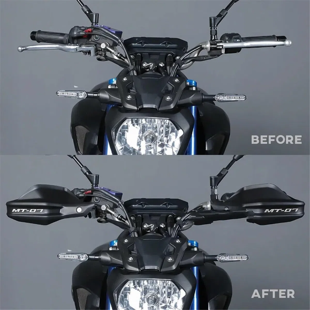 Paramanos Cortavientos para Moto Protector De Manos Manillar para Yamaha MT07 FZ07 MT-07 2014-2024, Accesorios Motocicleta, Protector Mano, Deflector De Viento, Protector De Palanca
