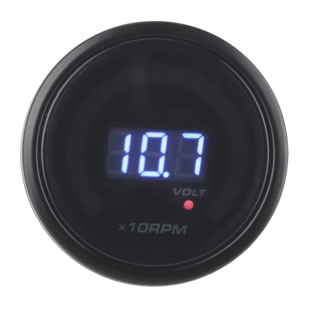 Tacómetro, Medidor de Voltímetro de Tacómetro de Alta Precisión con Pantalla Digital LED Universal 2 en 1 2 en 1 de 12 V para Coche