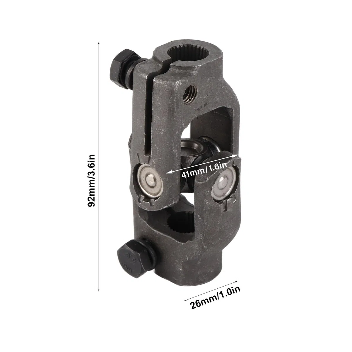 Dirección Universal U Joint, DD Diring U Junta con 22t, Eje Negro de 14 Mm, Servicio Pesado, ATV UTV Go Cart, para Autos de Club