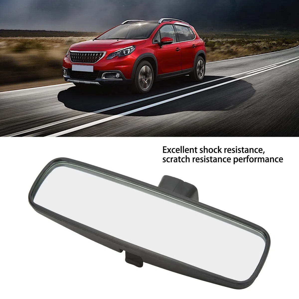 Espejo retrovisor interior 8154AK de gran angular, compatible con 2008/3008/308/308S/408/508 y C3/C4L/C4 Seguia/ Yunyi/C4 Aircross, fabricado en ABS resistente