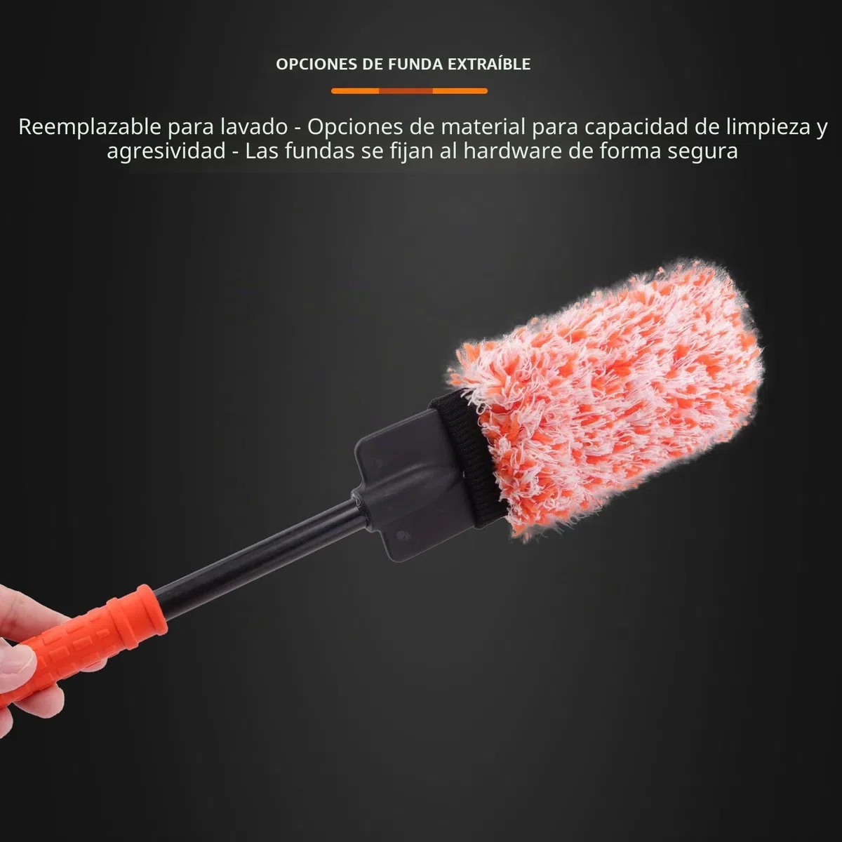 Cepillo para Llantas Grande, SPTA Cepillo Extrafino en Microfibra para para una Limpieza Suave de, Ideal para Llantas Wheel Brush, Cepillo Microfibra, Cepillo Ruedas