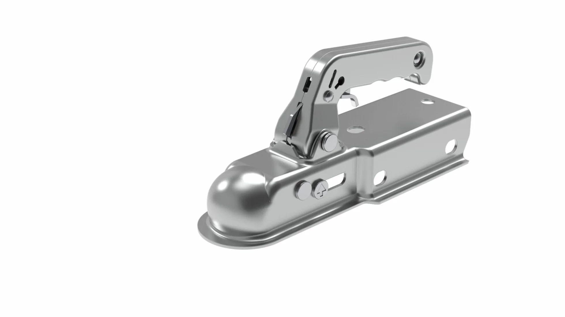Unitec 10335 - Enganche de Remolque Cuadrado para Casa móvil (60 mm), Plata