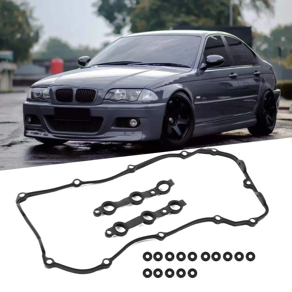 Juego de juntas de cubierta basculante, junta de válvula de motor de coche, juego de sellos de pernos para E36 E38 E39 E46 11129070990 junta tapa balancines e46