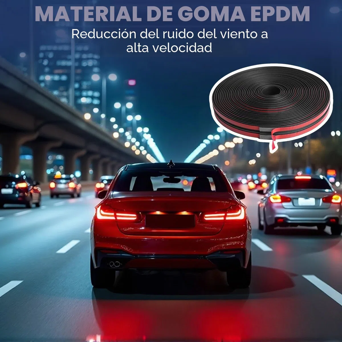 Junta de goma para parabrisas de coche, 7 m x 30 mm, en forma de T, para coche, camión, puerta, ventana, decoración