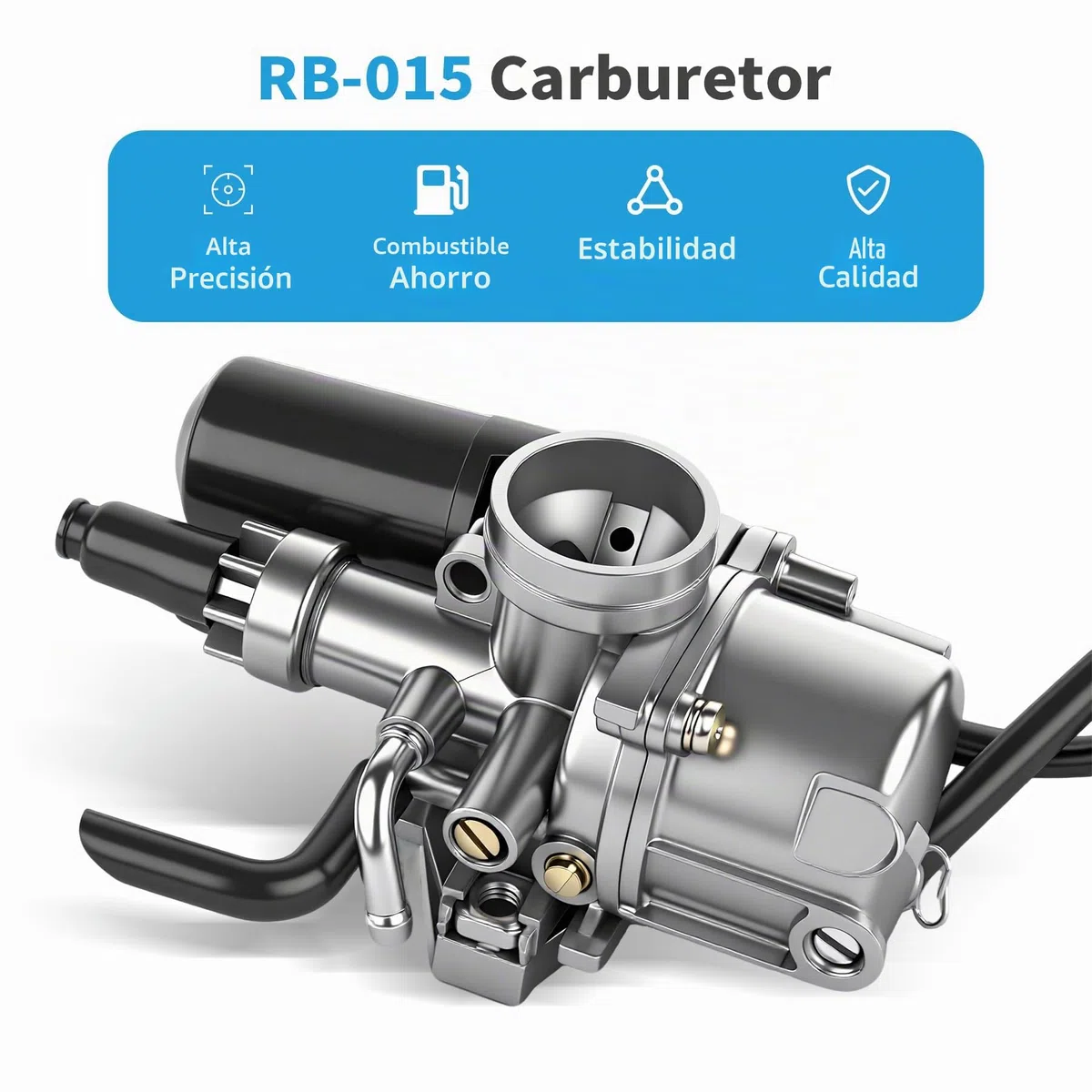 Carburador, 17mm Carburador de Scooter para Carburador de Scooter para 1 y 2 50cc