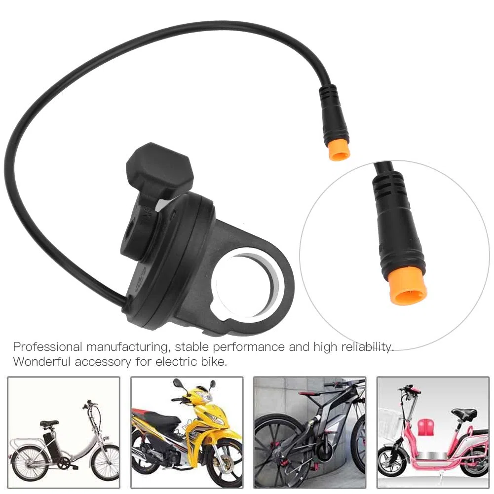 Acelerador de Pulgar Conector Impermeable del Agarre del Acelerador de Velocidad eléctrica Izquierda Sportinggoods