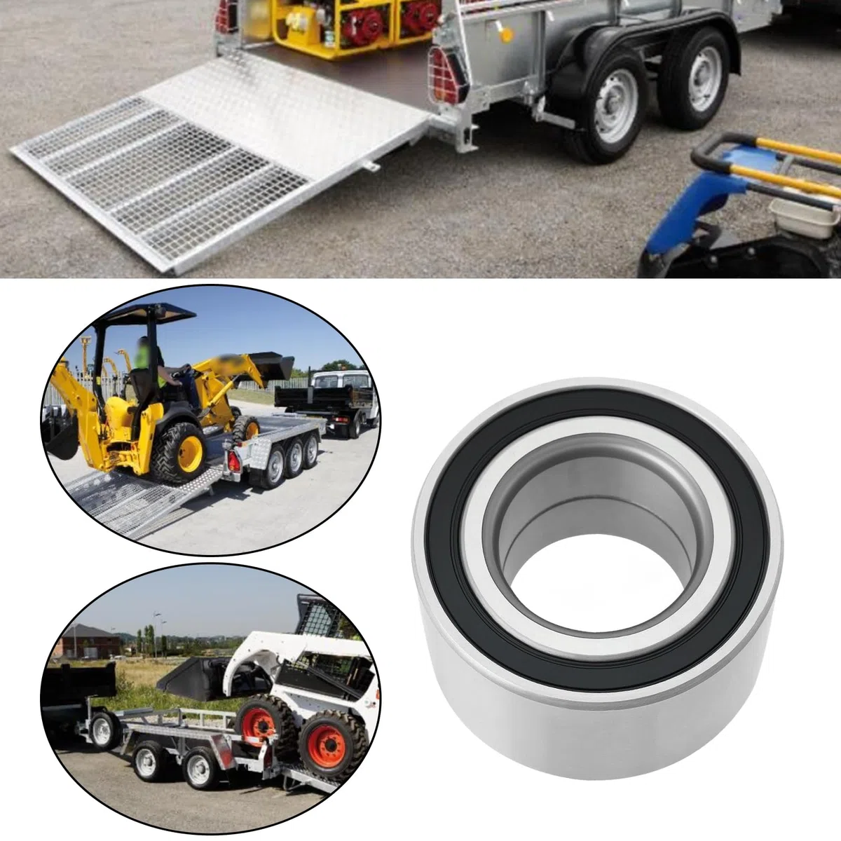 1 rodamiento de rueda de remolque 309726 de 64 x 37 x 34 mm, compatible con Ifor Williams P6, compatible con ALKO 605124, compatible con Knott 45887.10