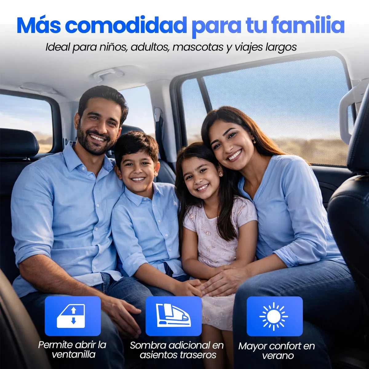 Parasol Coche Delantero Tipo Paraguas 140x80 + 2 Parasoles Coche Lateral, Parasol Coche Paraguas, Potector Solar Coche Delantero, Parasol Ventanas Traseras Coche