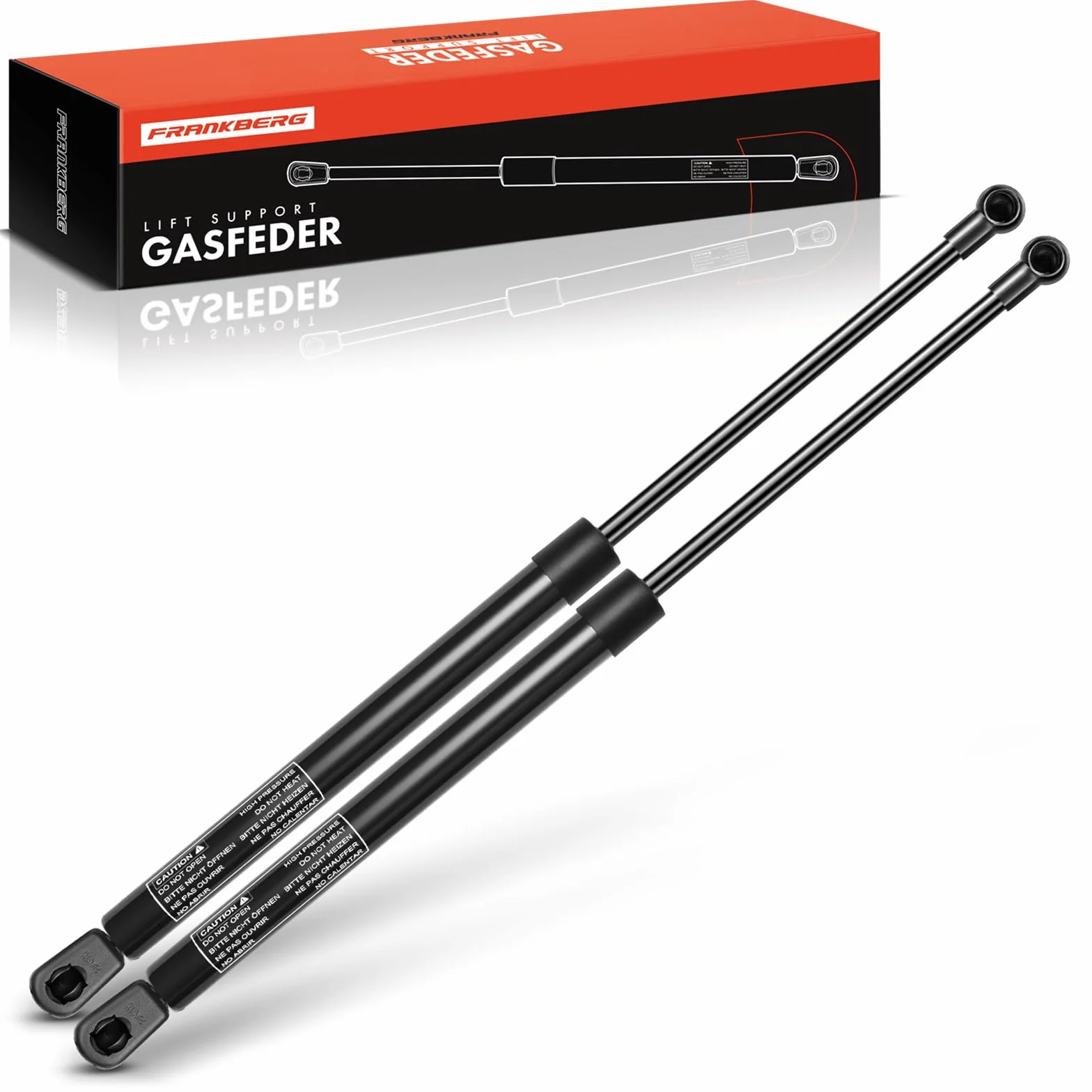 Frankberg 2x Amortiguadores de gas portón trasero Compatible con Golf V 1K1 Todos los Motores Compacto 2003-2009 Replace# 1K6827550F