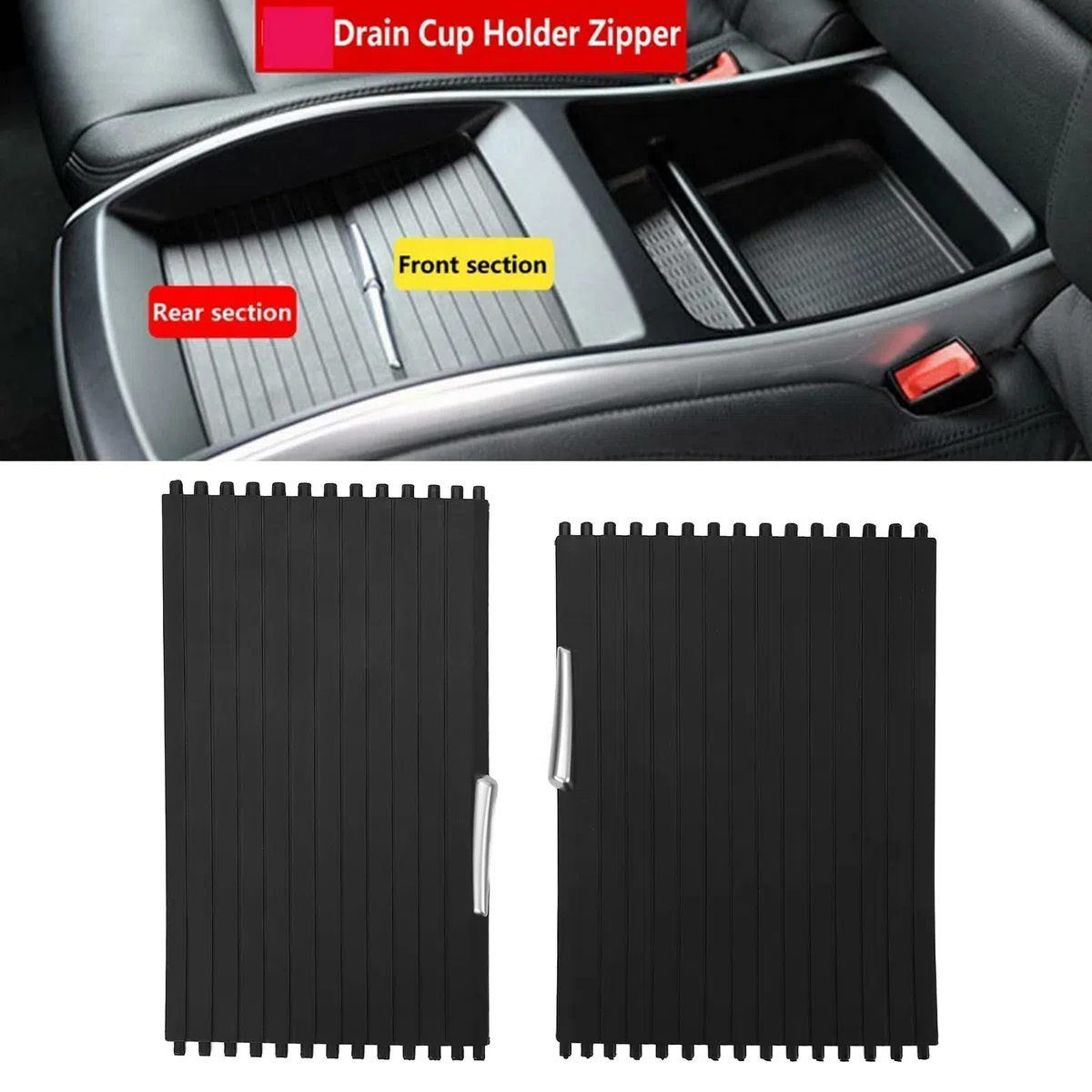 51166954943 Funda de repuesto enrollable para portavasos de consola delantera para E70 X5 SAV, E71 y E72, paquete de 2