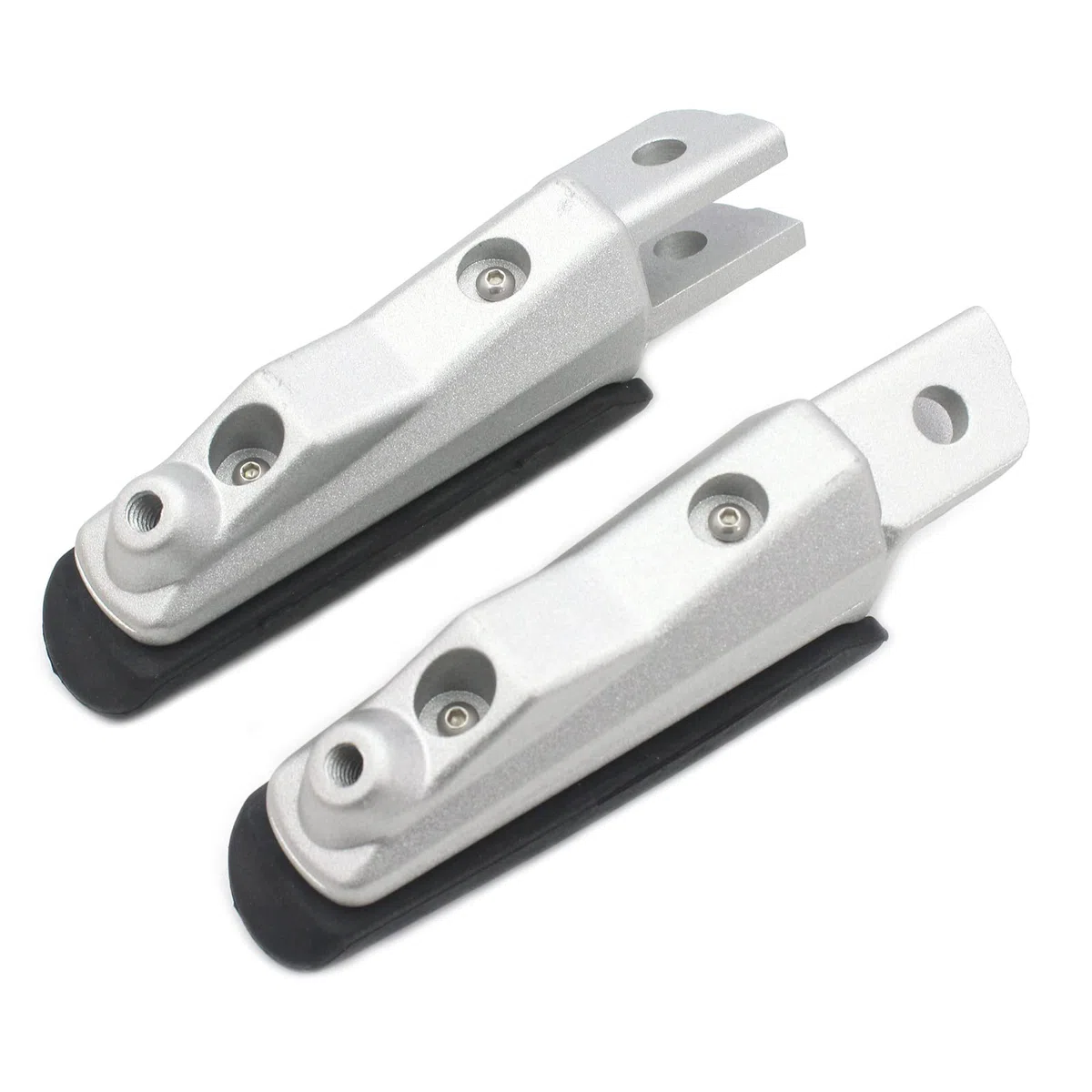 Reposapiés de Goma for Pedales Delanteros, Compatible con BMW F800GT/ST/S, F900R/XR, M1000XR/S1000XR, R1200RS/ST, R Nine T, R1250R/RS (Negro) Pedal de Freno de Motocicleta(Silver)