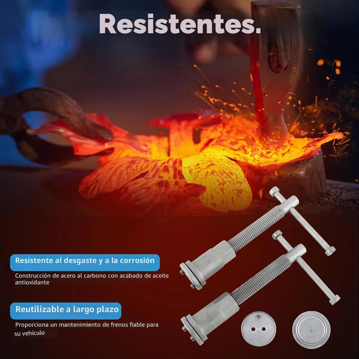 FreeTec 24 Piezas Reposicionador de Pistones de Freno Para Reposicionar El Pistón de Freno Al Cambiar Los Discos