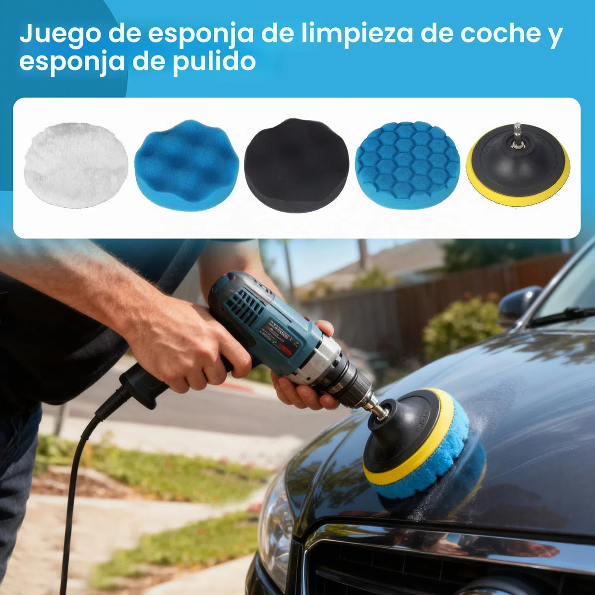 31 piezasKit Limpieza Coche,Cepillo Limpieza Coche Kit, Limpieza Coche Interior, incluye cepillo, esponja de pulido,adecuado para rejillas de ventilación,tablero de instrumentos, motor, ruedas