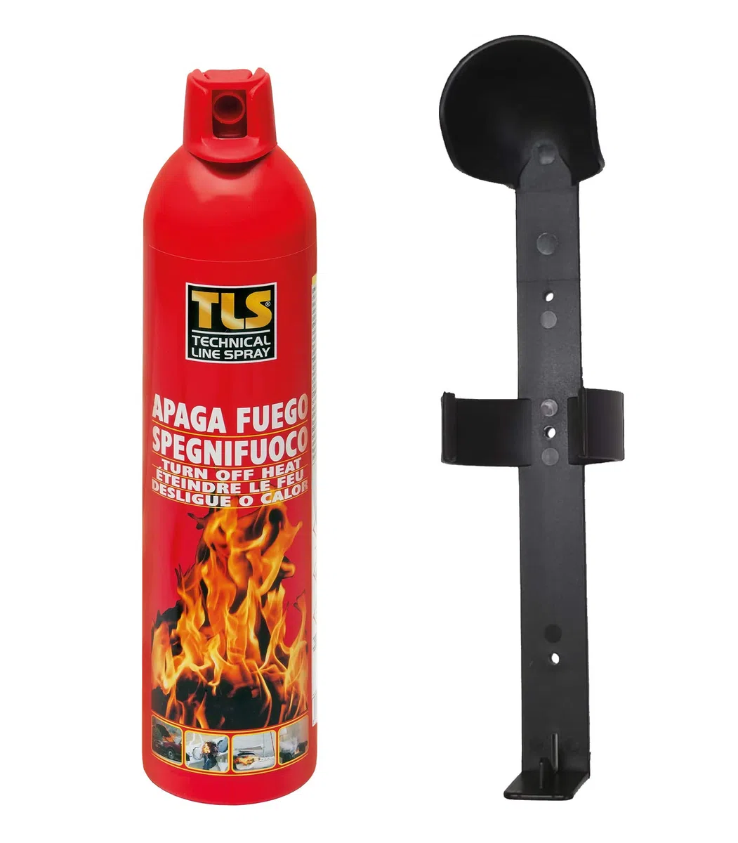 Apaga Fuegos Extintor Portatil 500 ml con soporte para coche, caravana, barco, hogar