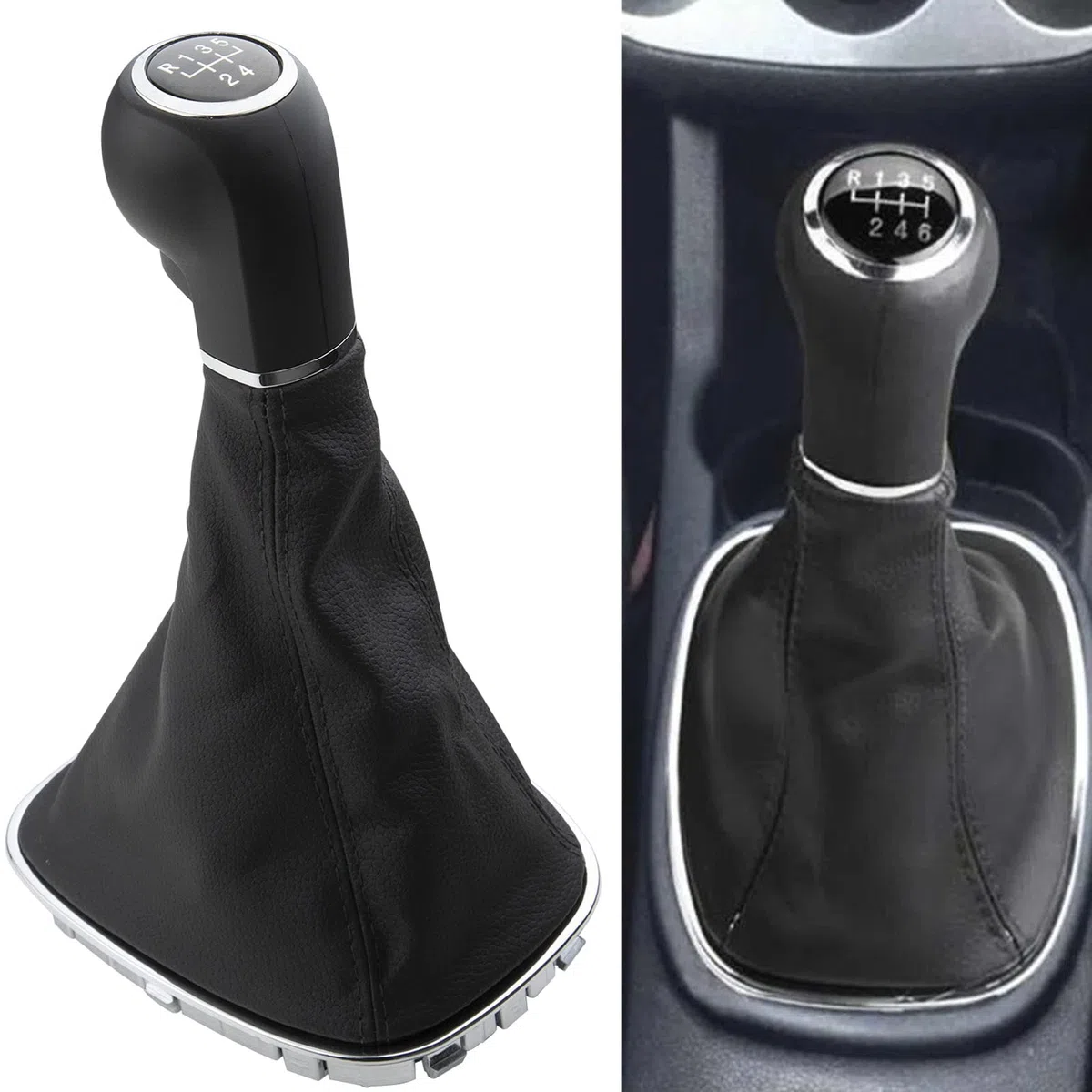 KASturbo Pomo de Cambio de 5 Velocidades Compatible con Opel Vauxhall Corsa D 2006-2014 009140093 19276456