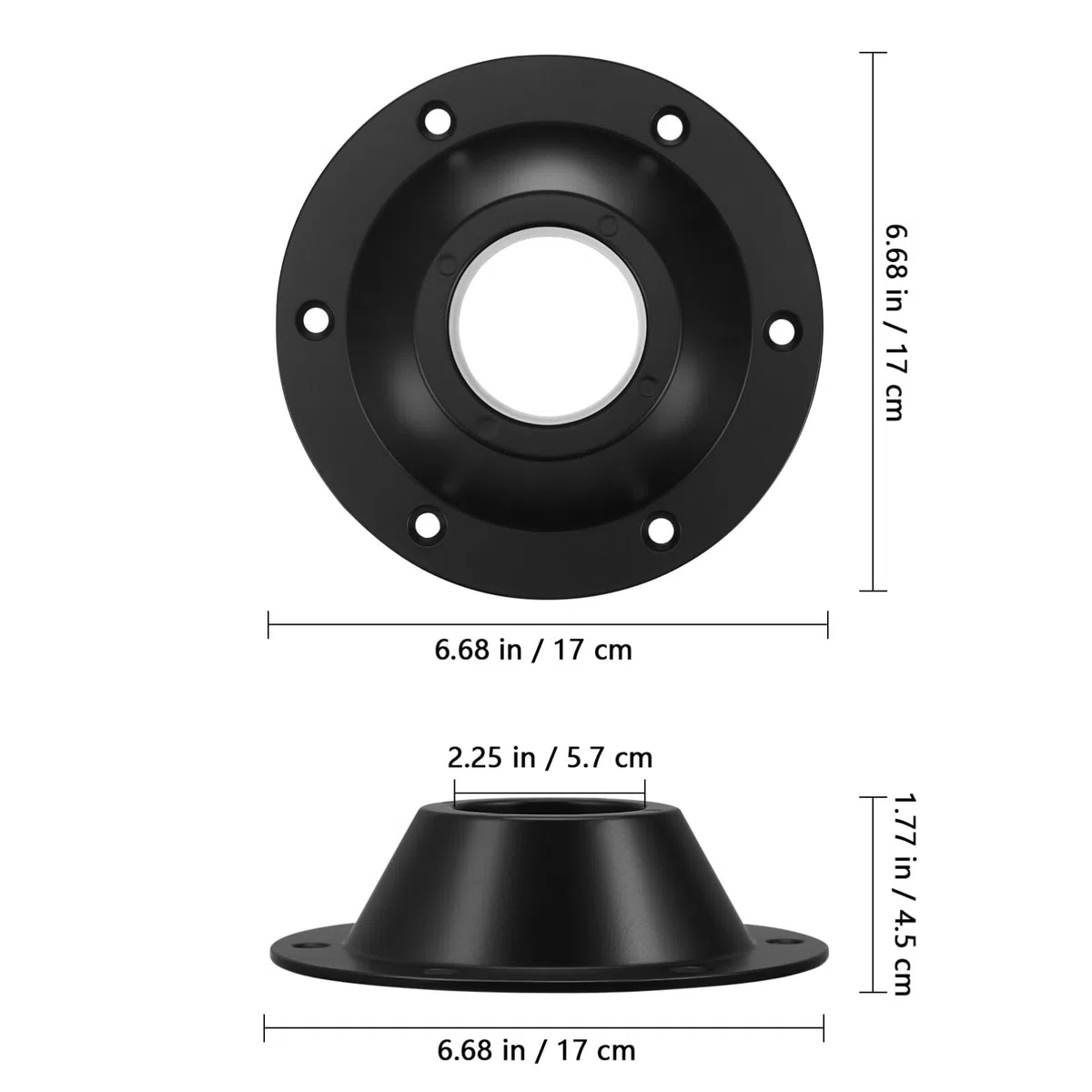 OUNONA Soporte De Base De Mesa para RV 2 Piezas Soporte De Montaje De Base para Pata De Mesa De Camper Brida De Base De Mesa De Pedestal para RV Estándar De Aluminio Base De