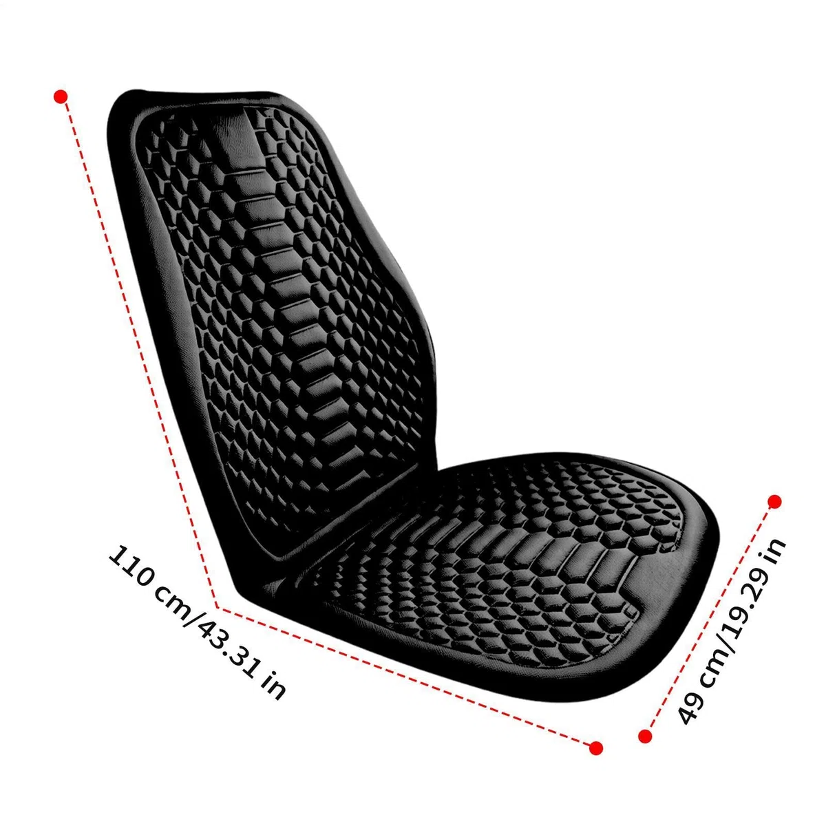 Cojín Refrescante Para Asiento De Coche | Refrescante Y Transpirable | de Asiento Vehículo Seda Fría,Para Conductores Hombres Camiones Sedán SUV Autocaravanas Ciudad Diario Viajes Autopista Largos