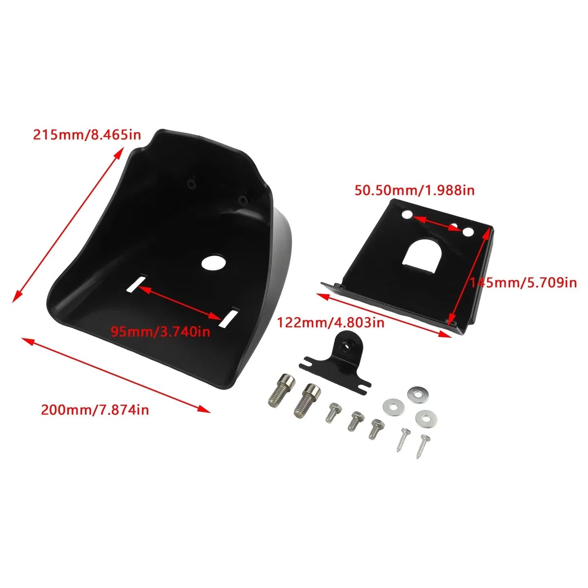 Carenado Ajustable Alerón Inferior Delantero para Motocicleta para Harley para Sportster 1200, Iron 883, XL1200X (2004-2020)(Style A)