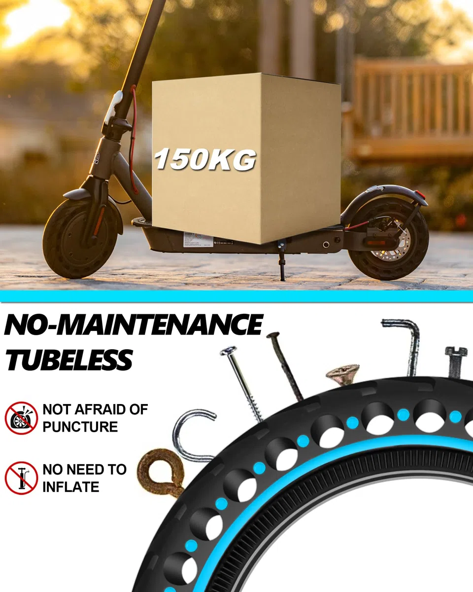 2 Piezas Neumáticos 8,5x2,0 (50/75-6.1) Macizos para Patinete Eléctrico, Compatibles con Xiaomi M365/Pro 2/3/3 Lite, Hiboy S2, Gotrax GXL V2/XR/APEX
