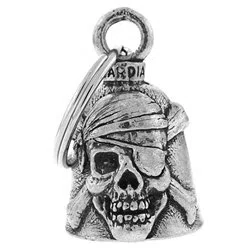 Campanilla de Calavera Pirata de la Suerte Moto Guardian Bell