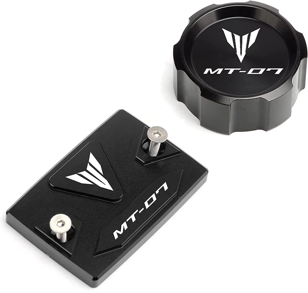 Cubierta de depósito de líquido de freno de motocicleta delantera y trasera CNC para Yamaha MT-07 MT07 FZ07 2014-2021 2022 2023 2024 accesorios