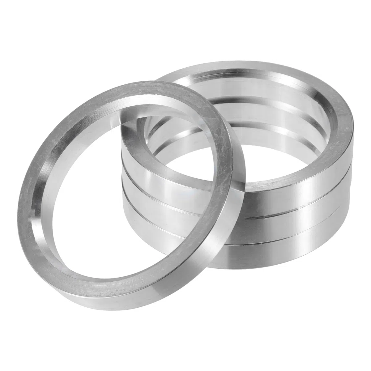 QUARKZMAN 4 Piezas Anillos Centradores de Aleación de Aluminio de 75 mm de Diámetro Exterior a 60.1 mm de Diámetro Interior para Cubos de Rueda de Coche