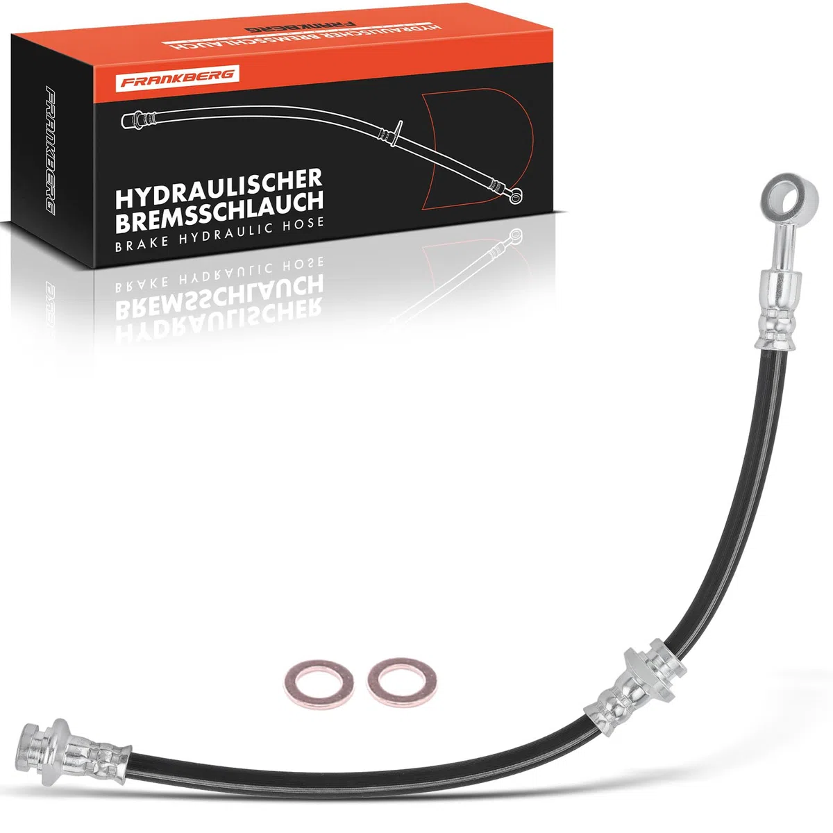 Frankberg Manguera de Freno Latiguillos de freno Delantero izquierdo o derecho Compatible con Baleno Compacto EG Baleno EG Baleno Touring EG Replace# 2202429