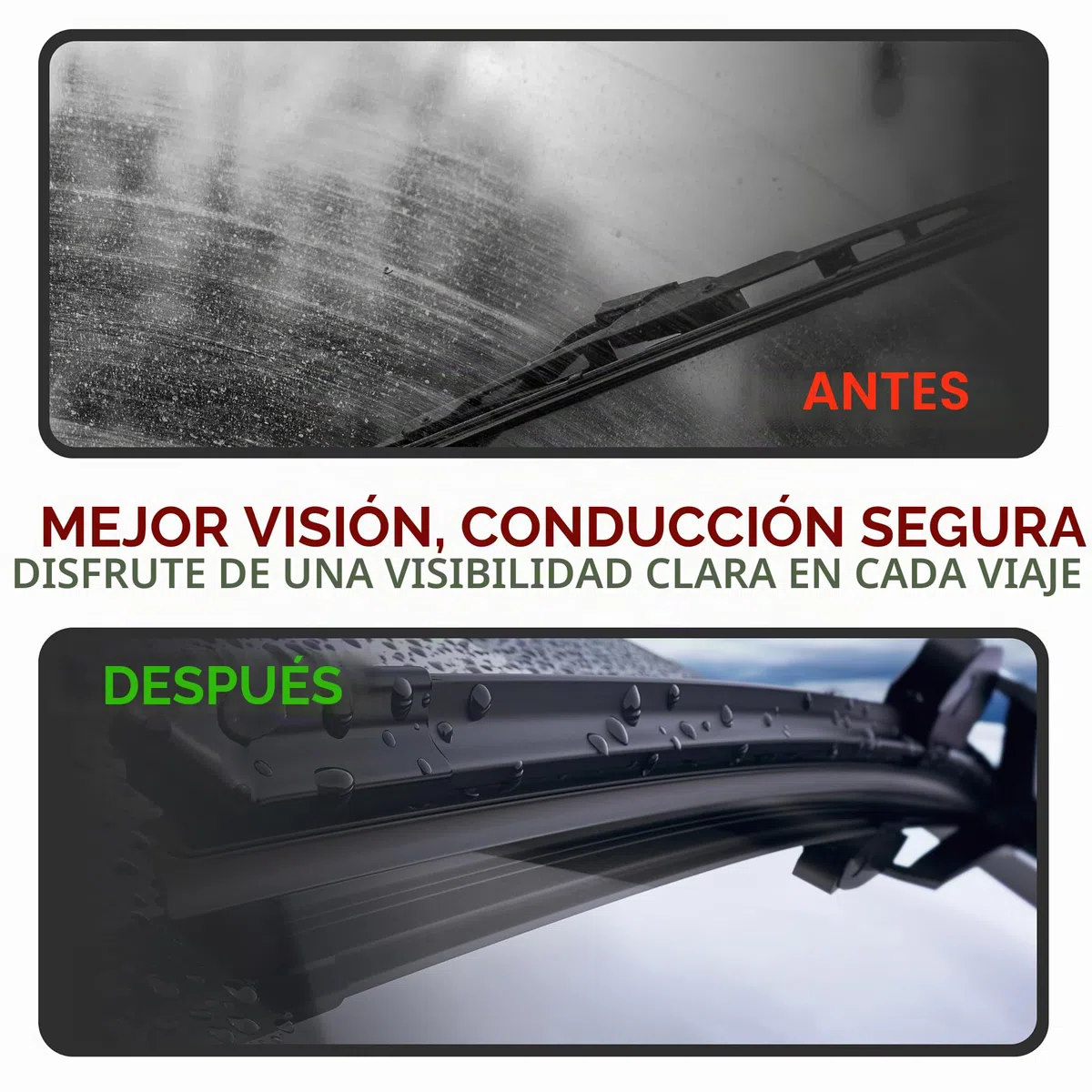 Recambo Limpiaparabrisas delantero y trasero compatible con Ford C-Max | año de fabricación 2007 2010 (juego de 3: 475 mm/650 mm/300 mm)