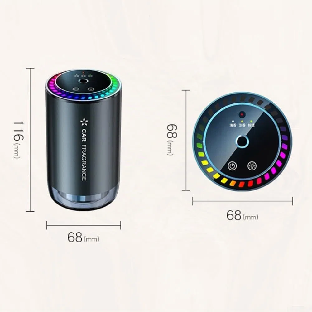 HpLive Humidificador inteligente para coche, purificador de aire con difusor de aroma de 3 niveles, proyección de cielo estrellado, difusor de aroma de 500 mAh