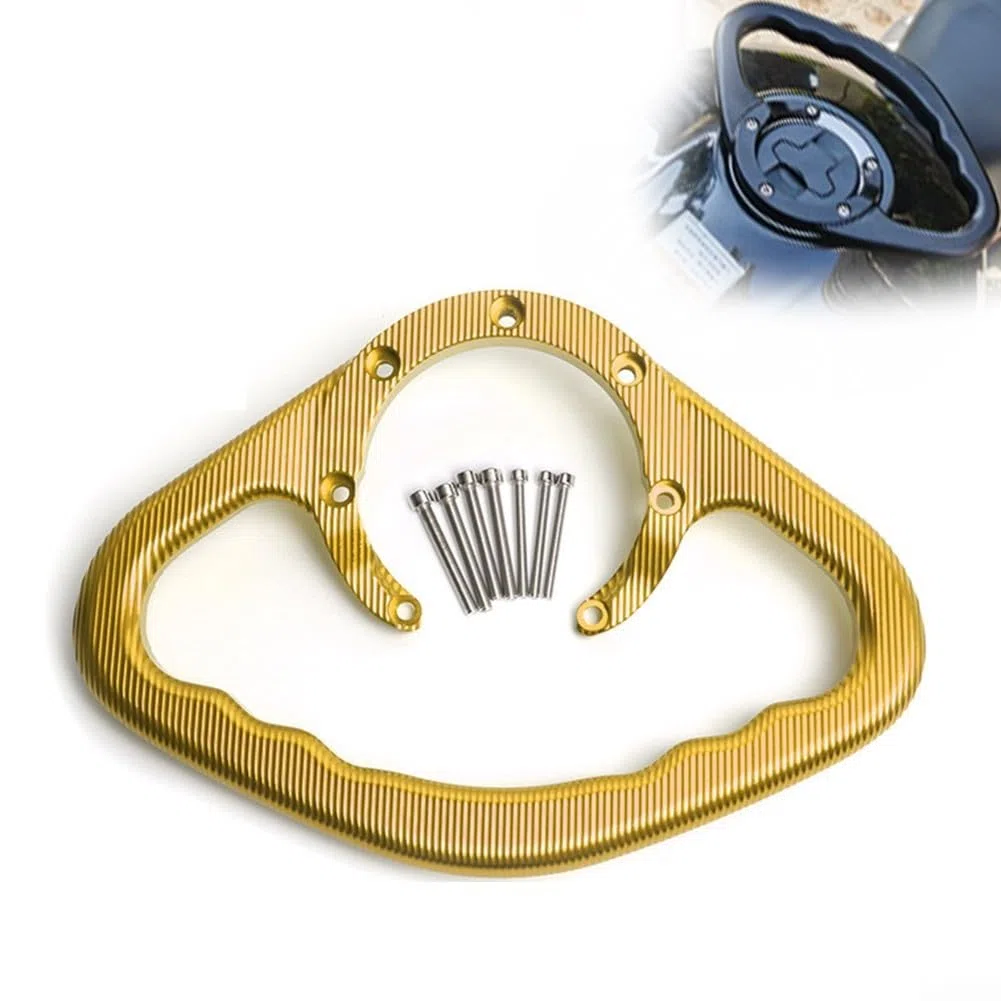 Yuanpgky Mango de agarre para tanque de motocicleta, agarre de seguridad para pasajeros, reposabrazos de aluminio CNC para modelos Honda CBR600 CBR900RR Series (negro)