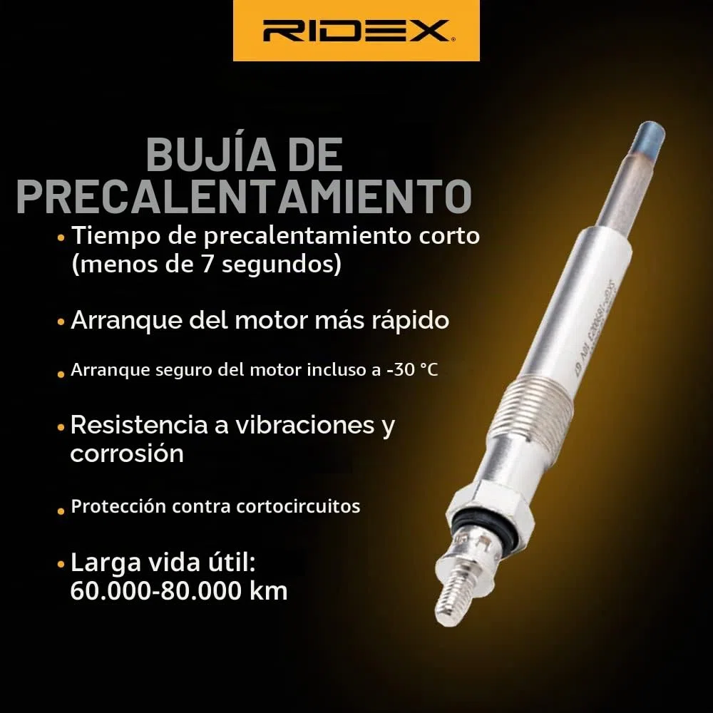 RIDEX 243G0213 Bujía de precalentamiento Compatible con NISSAN Qashqai II J11, J11