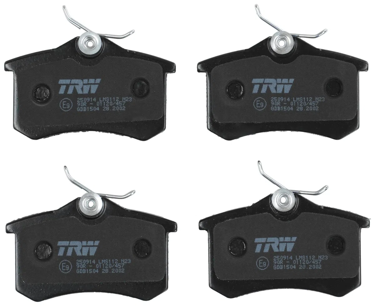 TRW GDB1504 Pastillas de Freno Juego de 4 para Citroen Xsara Picasso (N68) 1999-2012 Eje Trasero y Otros Vehículos