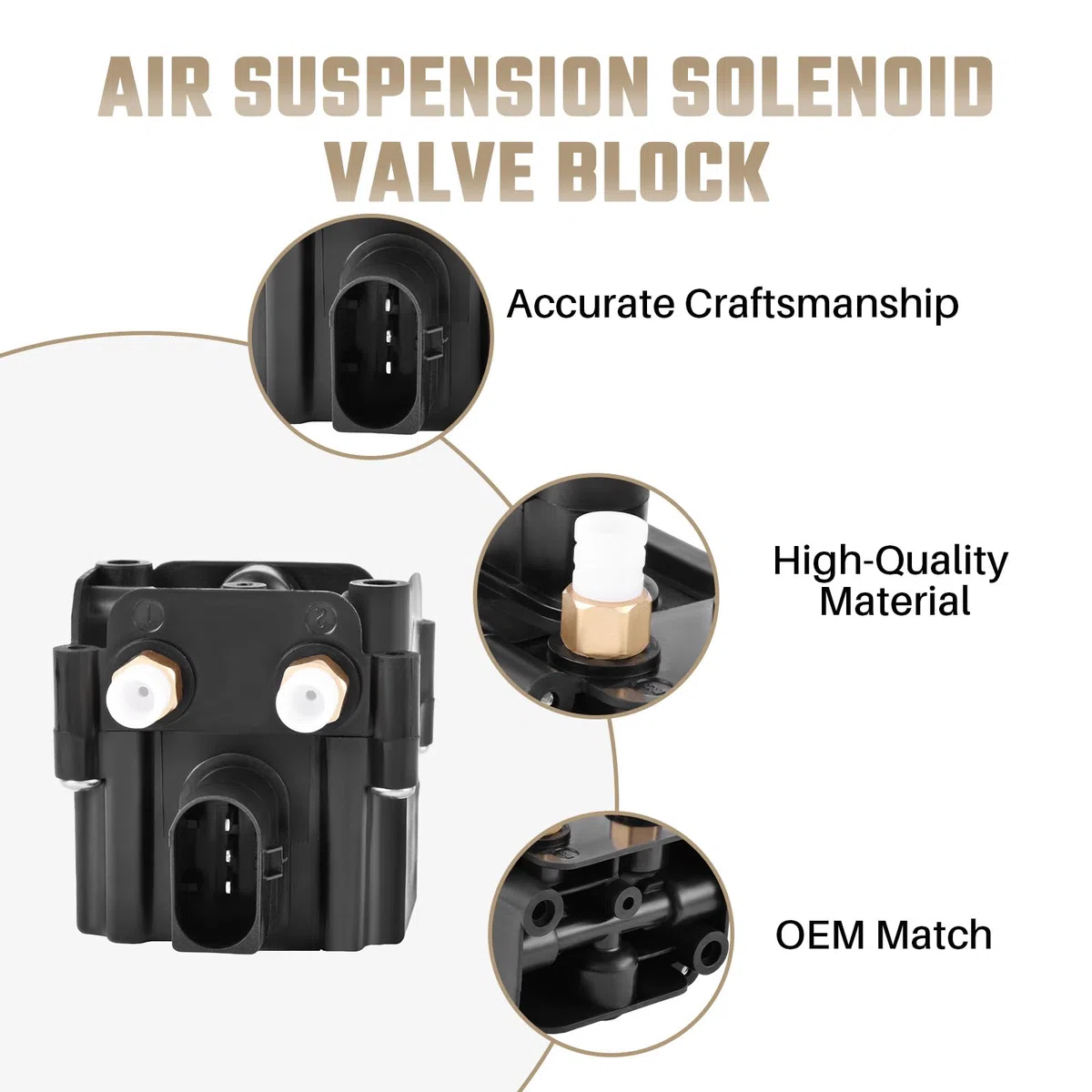 Bloque de válvula de compresor de resorte de aire compatible con Serie 7 F01 F02 F04 5 Touring F11 5 GT F07, parte #4722555610 37206789450