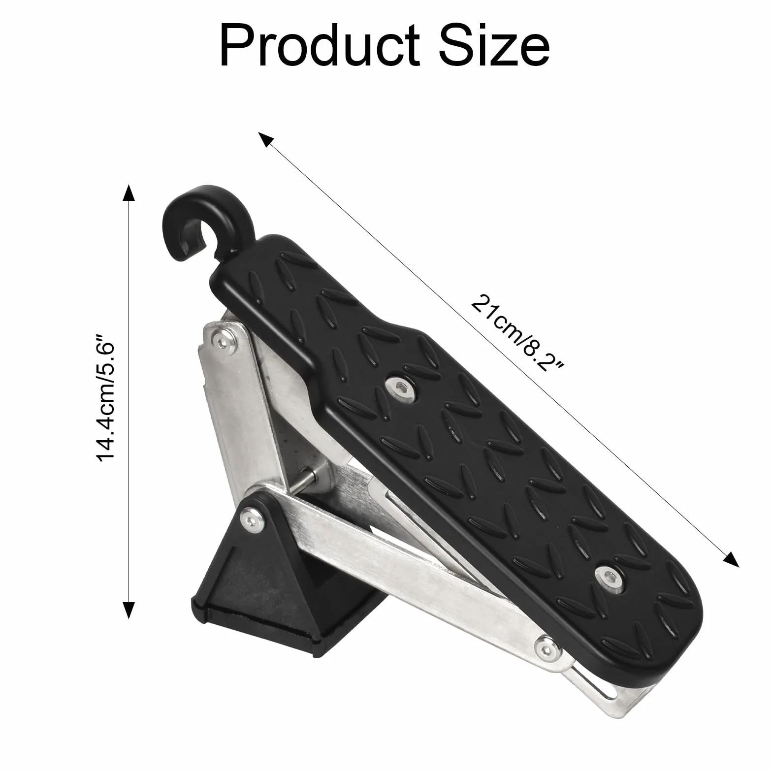 Dokeno Escalón de Puerta de Coche, Pedal de Puerta Plegable para Coche, Paso de la Puerta del Coche Regolabile con Amortiguador, Fácil Acceso al Techo, Apto para la Mayoría de Vehículo, SUV, Jeep, RV