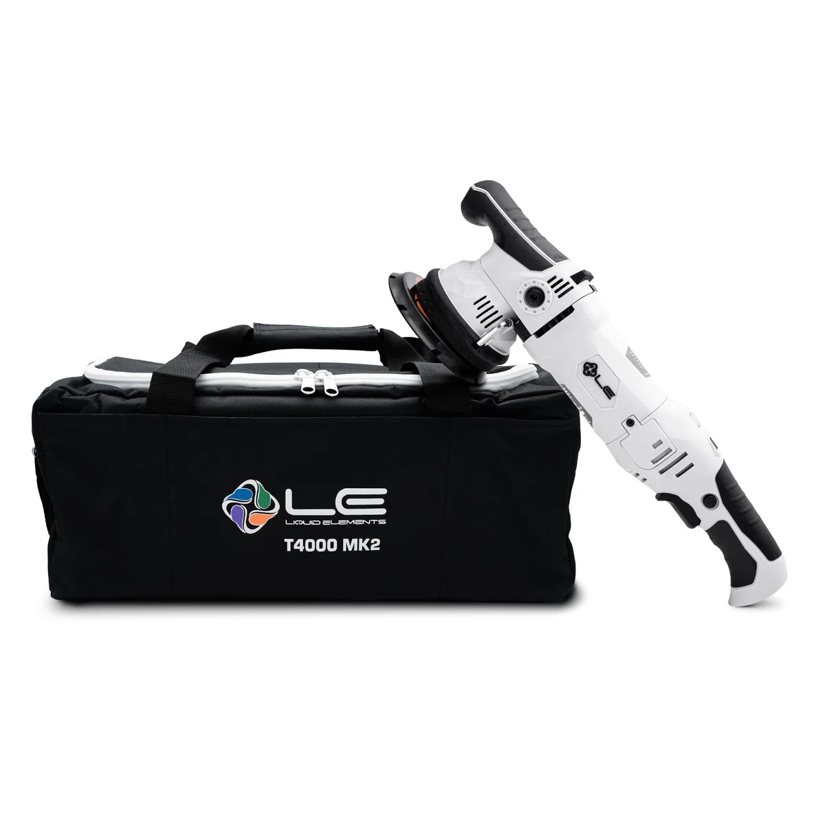 Pulidora T4000 V2 MK2 EU – Liquid Elements 15 mm, 950 W excéntrica, incluye bolsa y escobillas, manejable y resistente