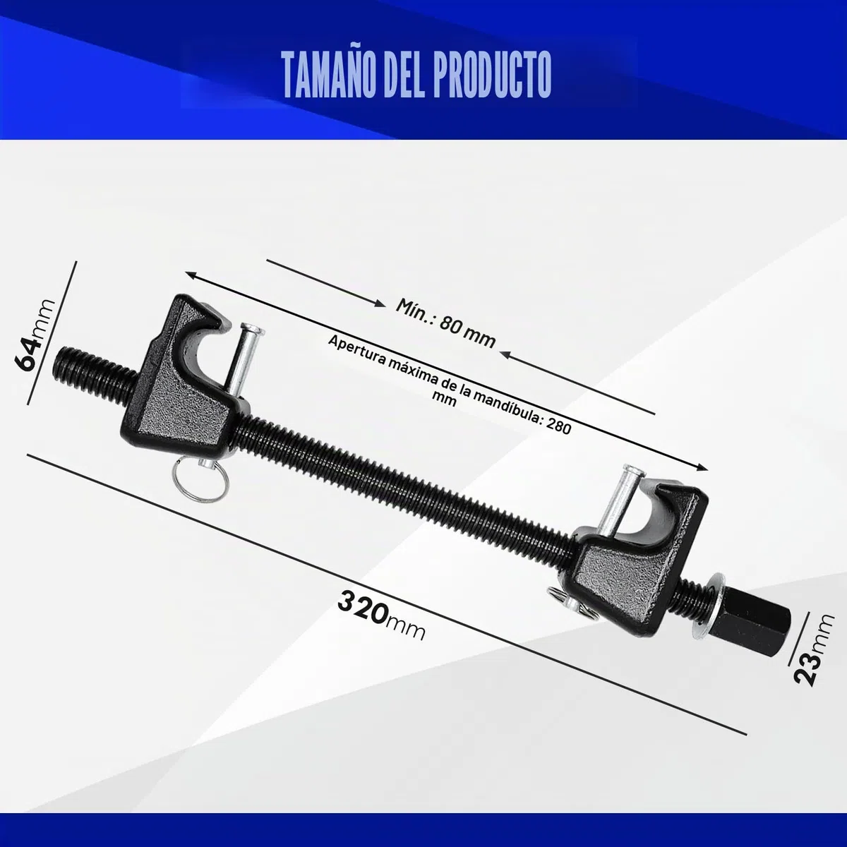 CCLIFE 2 piezas Compresor Muelles Amortiguador, Compresor Muelles Amortiguadores para Coche de 320mm, Herramientas para Coches