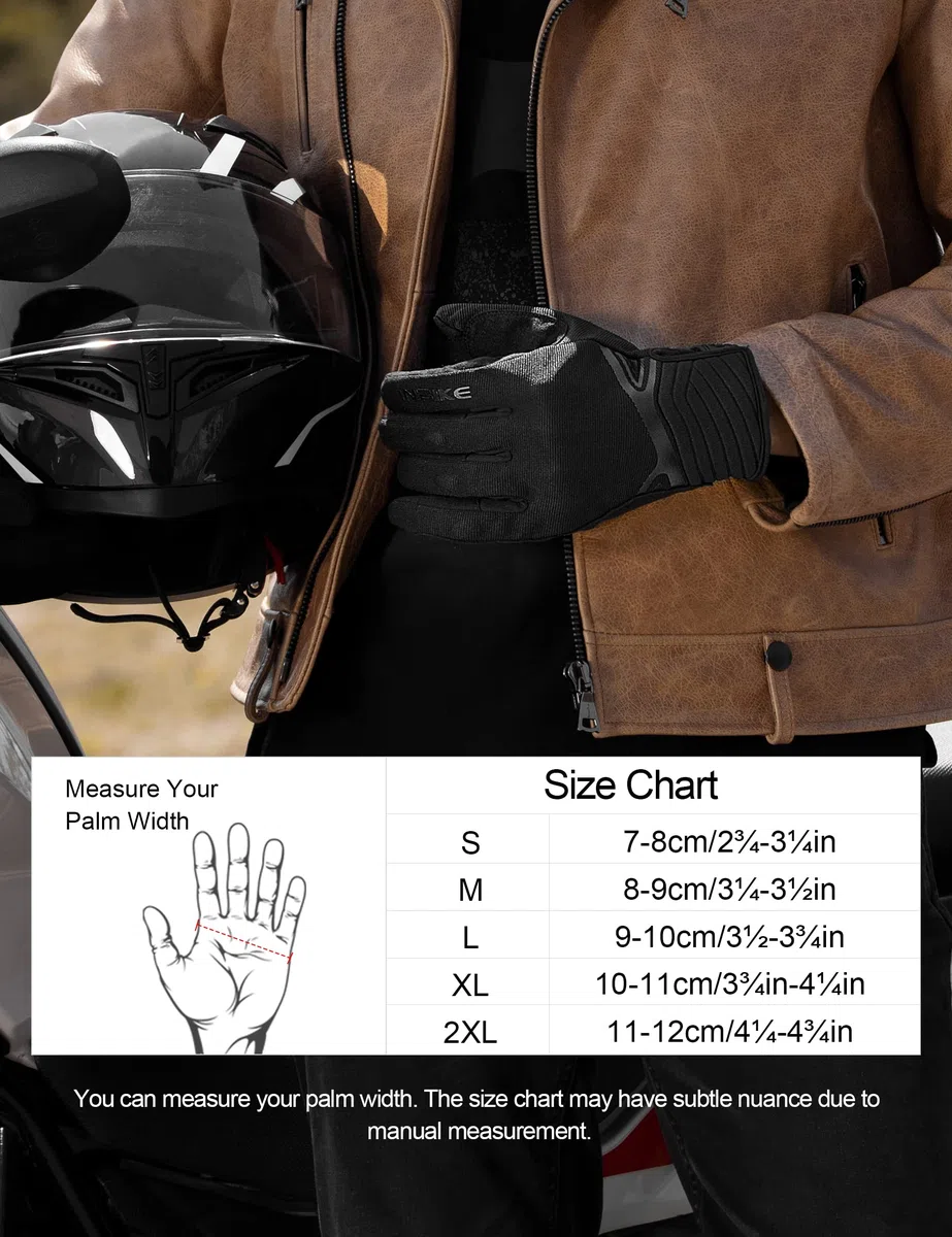 INBIKE Guantes Moto Hombre Protecciones En Nudillos Dedos, Guantes Motorista Motocicleta De Pantallas Táctiles para Moto Carretera Ciudad Bicicleta(IM902)