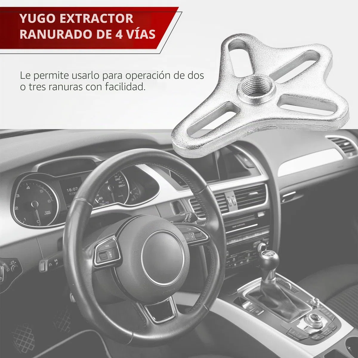 ATPEAM Juego de 46 Piezas Extractor Universal de Volante y Poleas, Extractor de Plato Magnético para Moto, Coches y Motores con Adaptadores de 2 y 3 Brazos