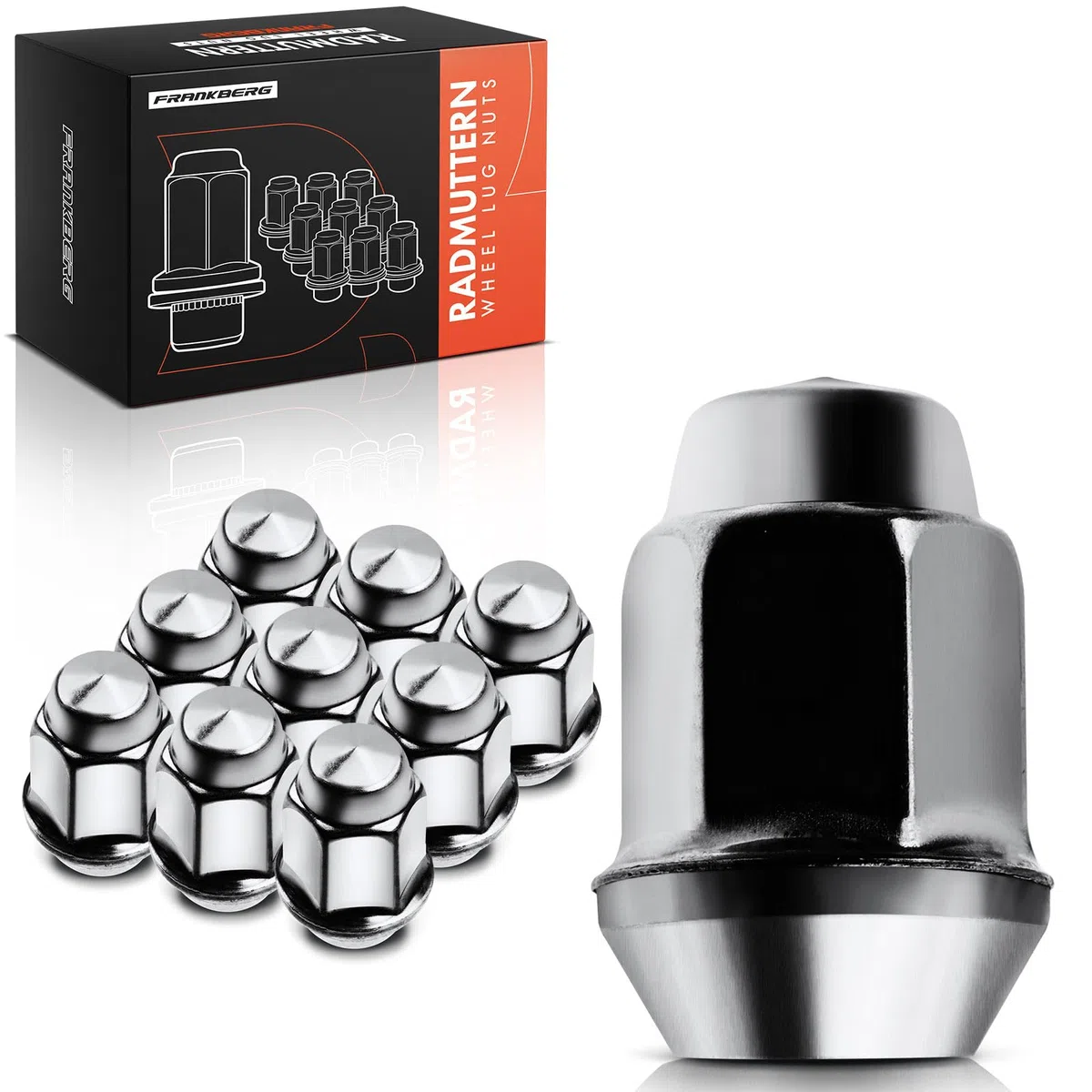 Frankberg Tuerca de rueda; Cojinete Compatible con Mokka/Mokka X J13 Aveo Compacto T300 Orlando J309 Amperiosera R12 Cruze J300 Replace# 611-084