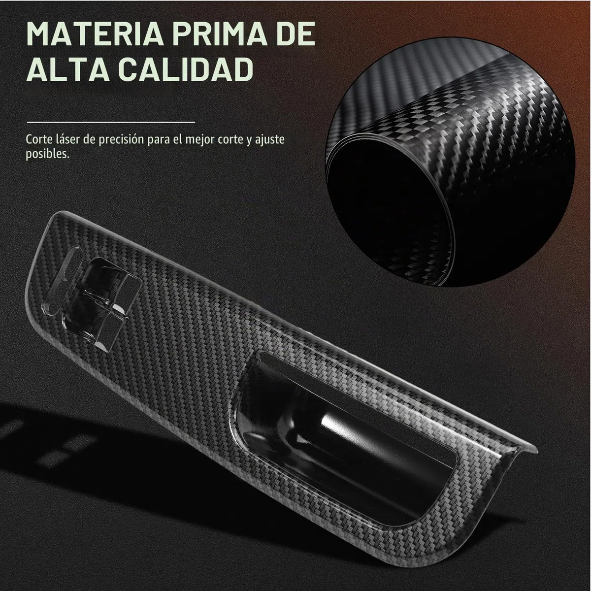 revestimiento del tirador de la puerta interruptor principal del ventanal revestimiento de la puerta para el delantero de carbono delantero izquierdo para Golf IV 1J1 Variant 1J6 3B1867171D