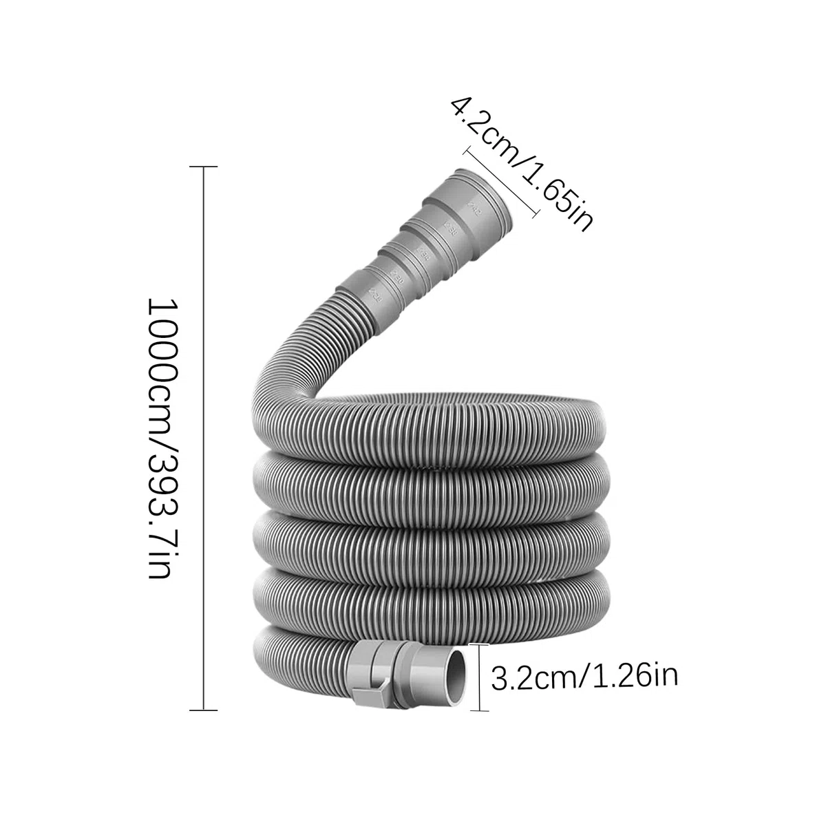 Rv Sewer Hose Kit, Rv Sewage Pipe, Foldable Hoses with Secure Fittings, Adjustable Waste Disposal Pipes for Camping, Travel, Beach, Vacation, Vehicle, Mantenimiento, Outdoor, Holiday