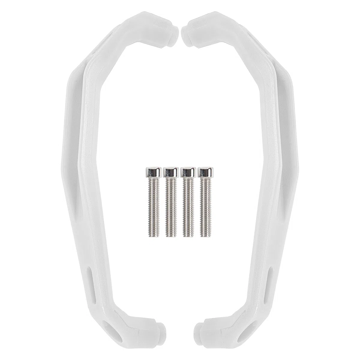 Kit de manija de Barra de Agarre para Pasajero Trasero de Moto, apoyabrazos Lateral, pasamanos Compatible con Ya-maha TENERE700 Tenere 700 Tenere-700 T700 T 700 T-700 2019-2024(Blanco)